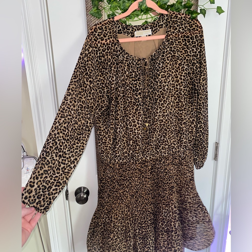 Michael Kors Leopard Print Dress - Picture 6 of 7